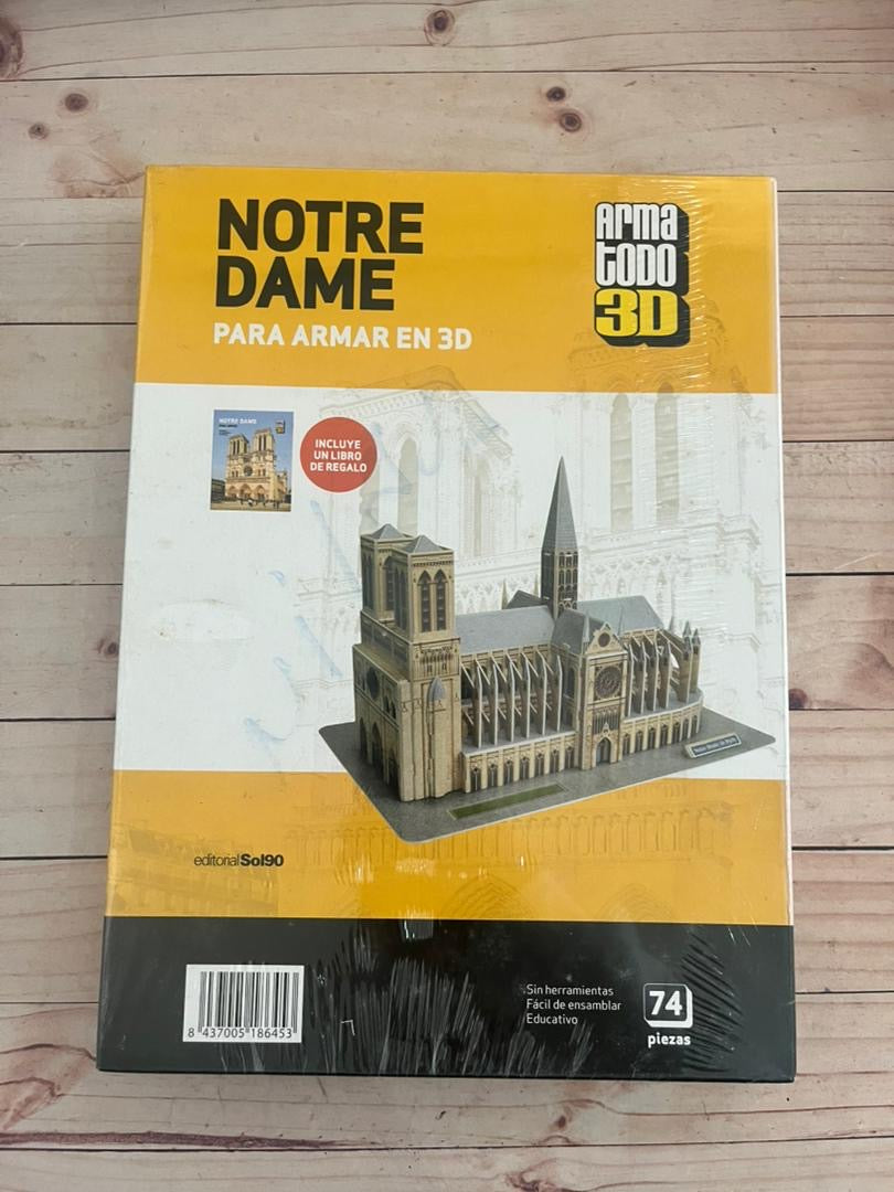 Rompecabeza 3D Notre Dame