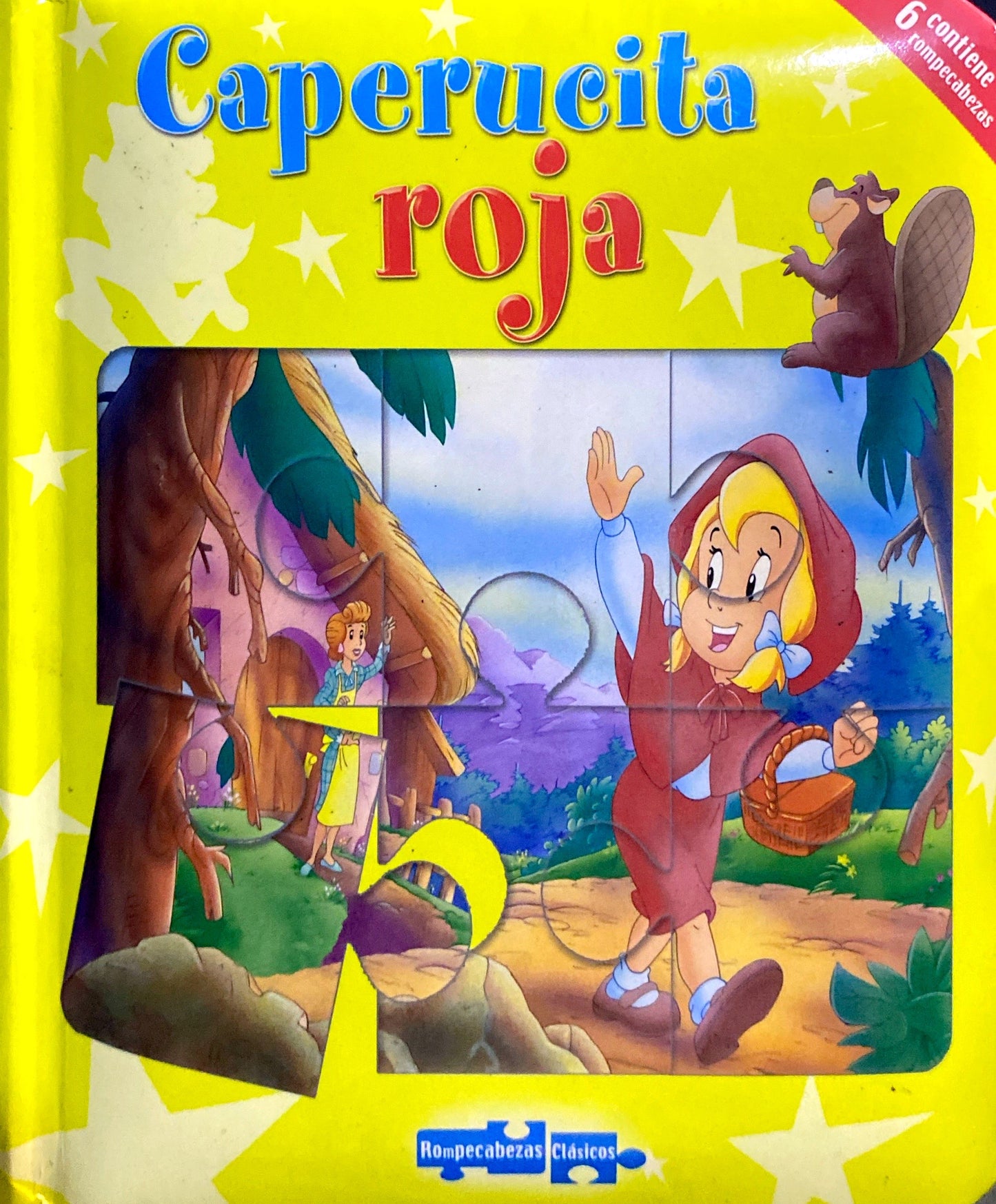 Cuento con rompecabezas Caperucita roja