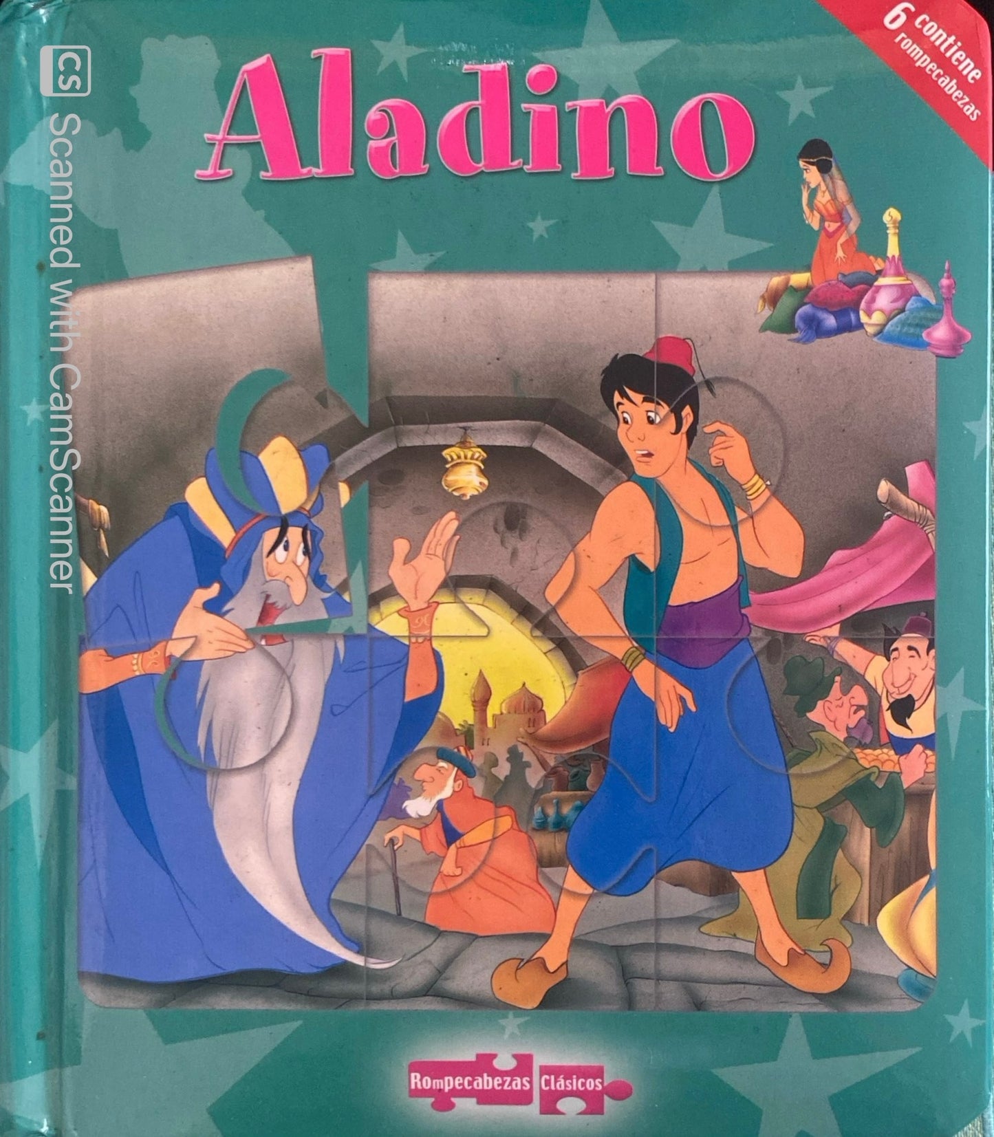 Cuento con rompecabezas Aladino