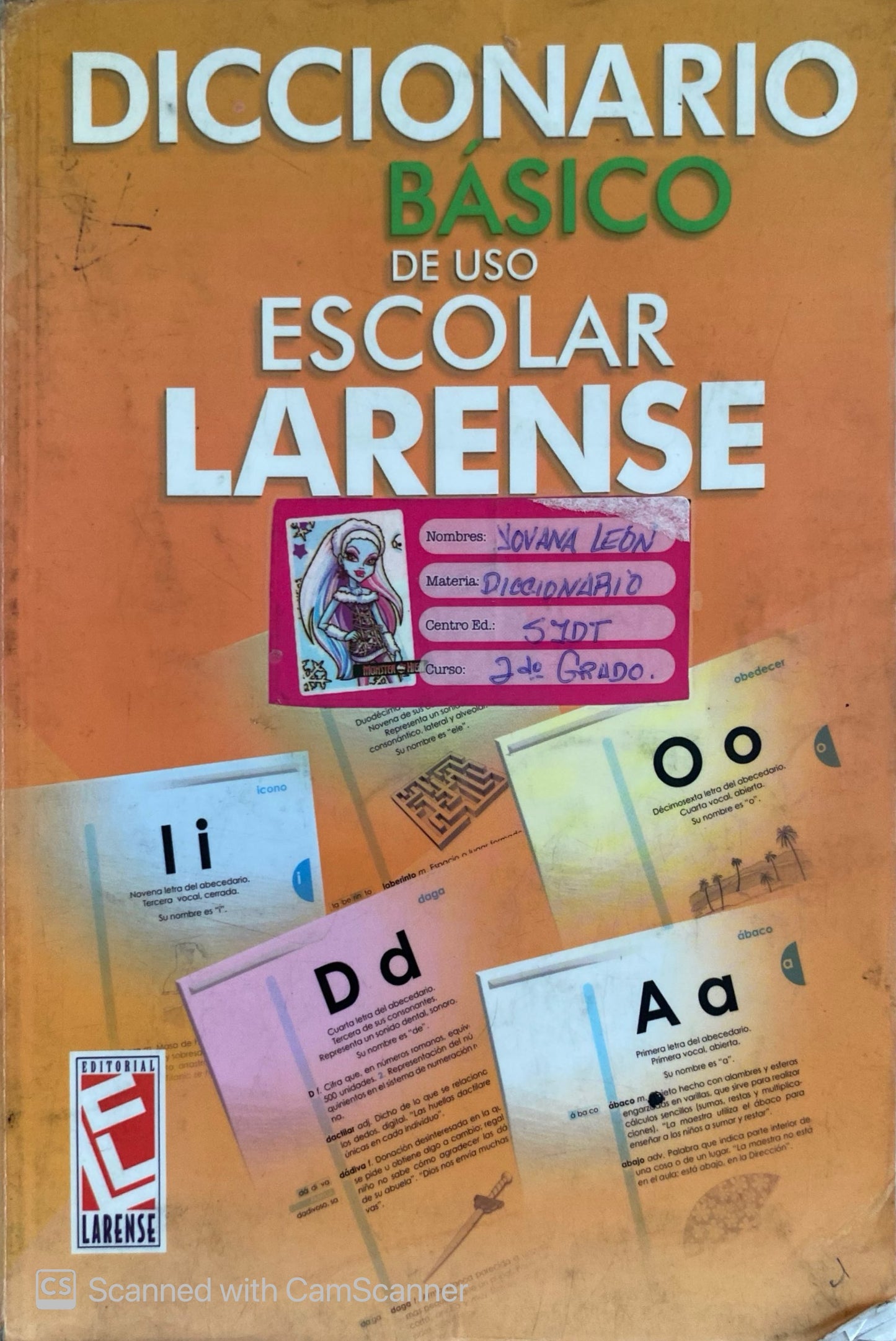 Diccionario básico escolar Larense