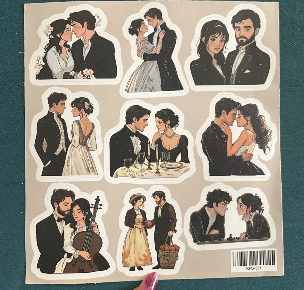 Stickers motivo de Jane Austen