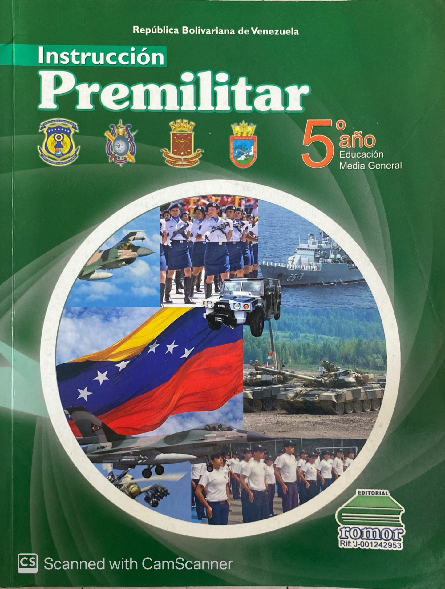 Instrucción premilitar 5to año Editorial Romor