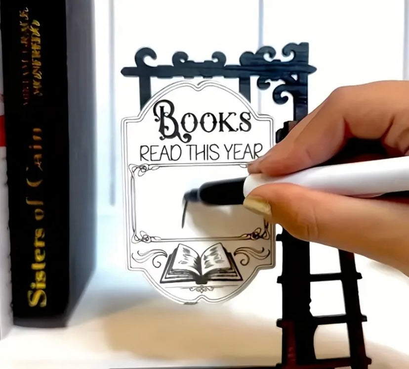 Decoración para biblioteca “Books read this year”