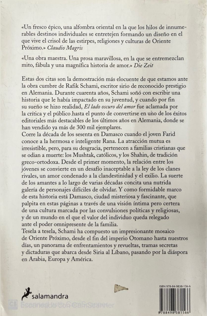 El lado oscuro del amor | Rafik Schami