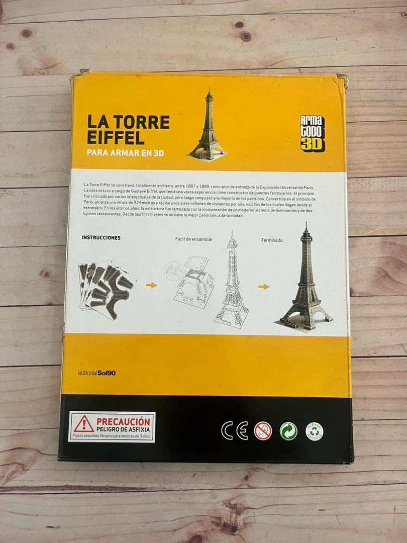 Rompecabeza 3D La torre Eiffel
