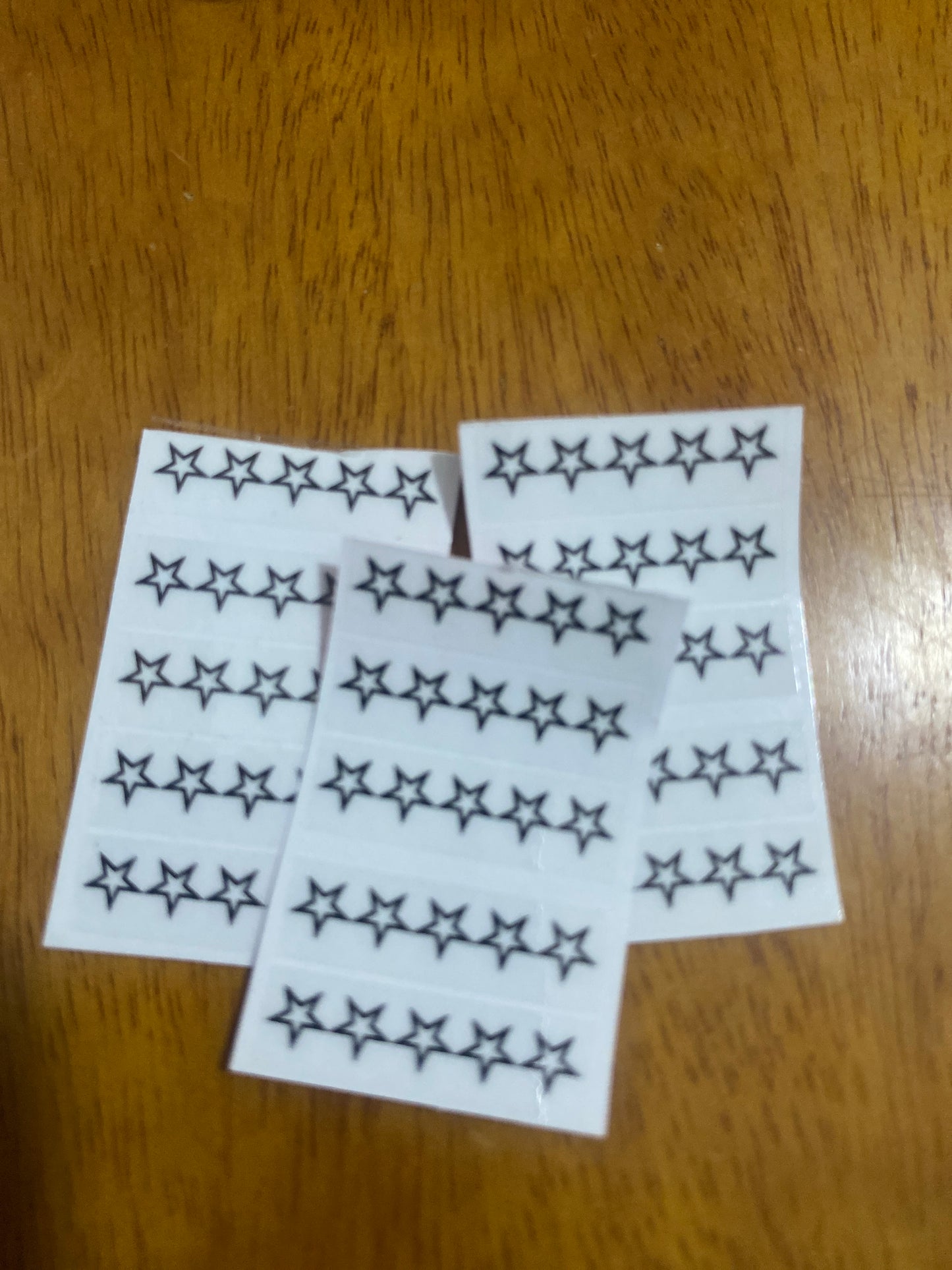 Stickers para puntuación de libros (estrellas)