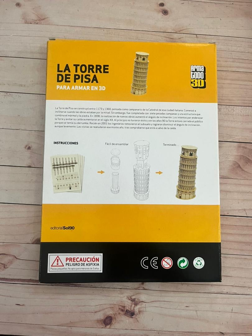 Rompecabeza 3D Torre de Pisa