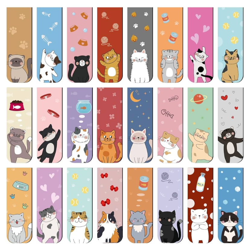 Marcalibro magnético de gatitos