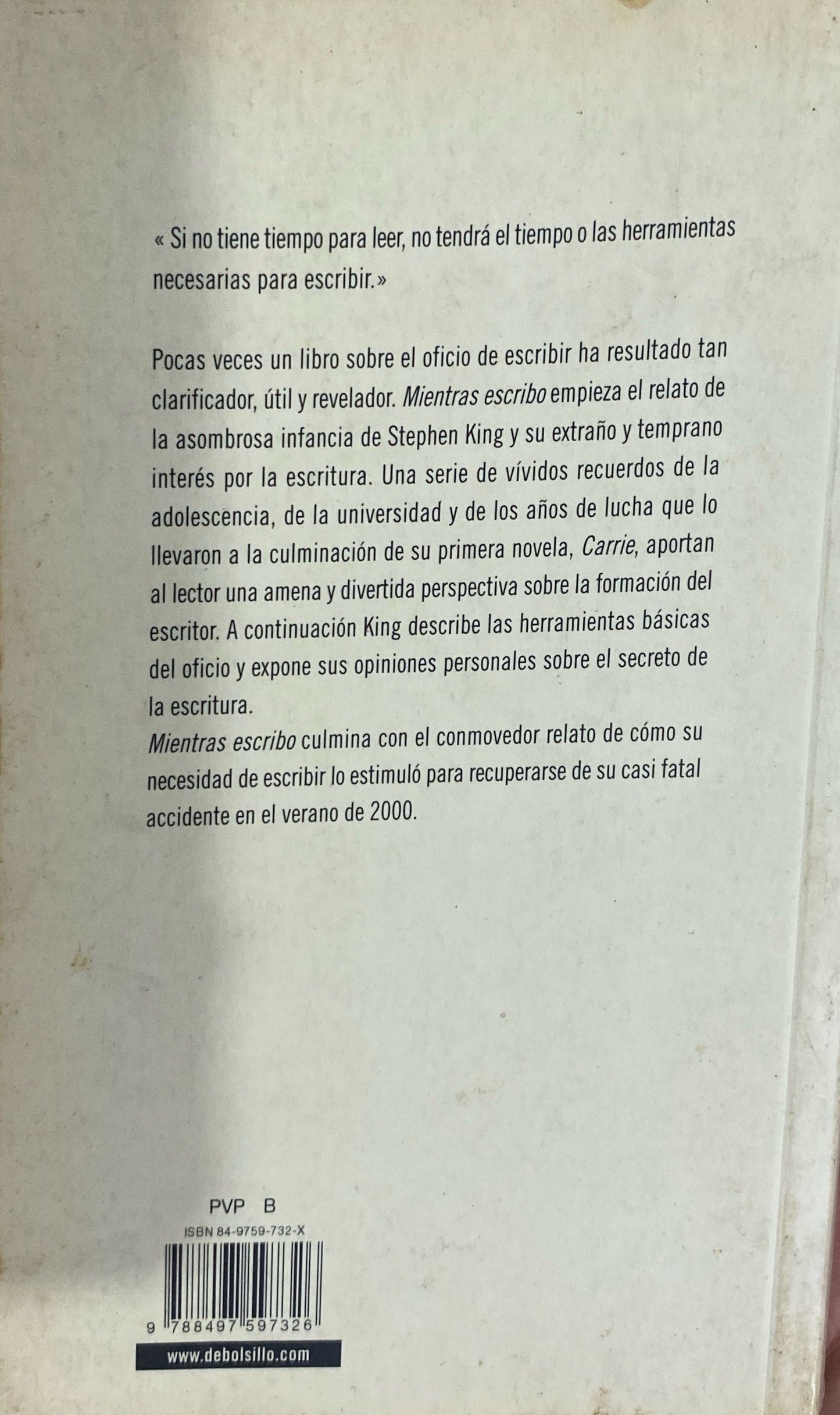 Mientras escribo | Stephen King
