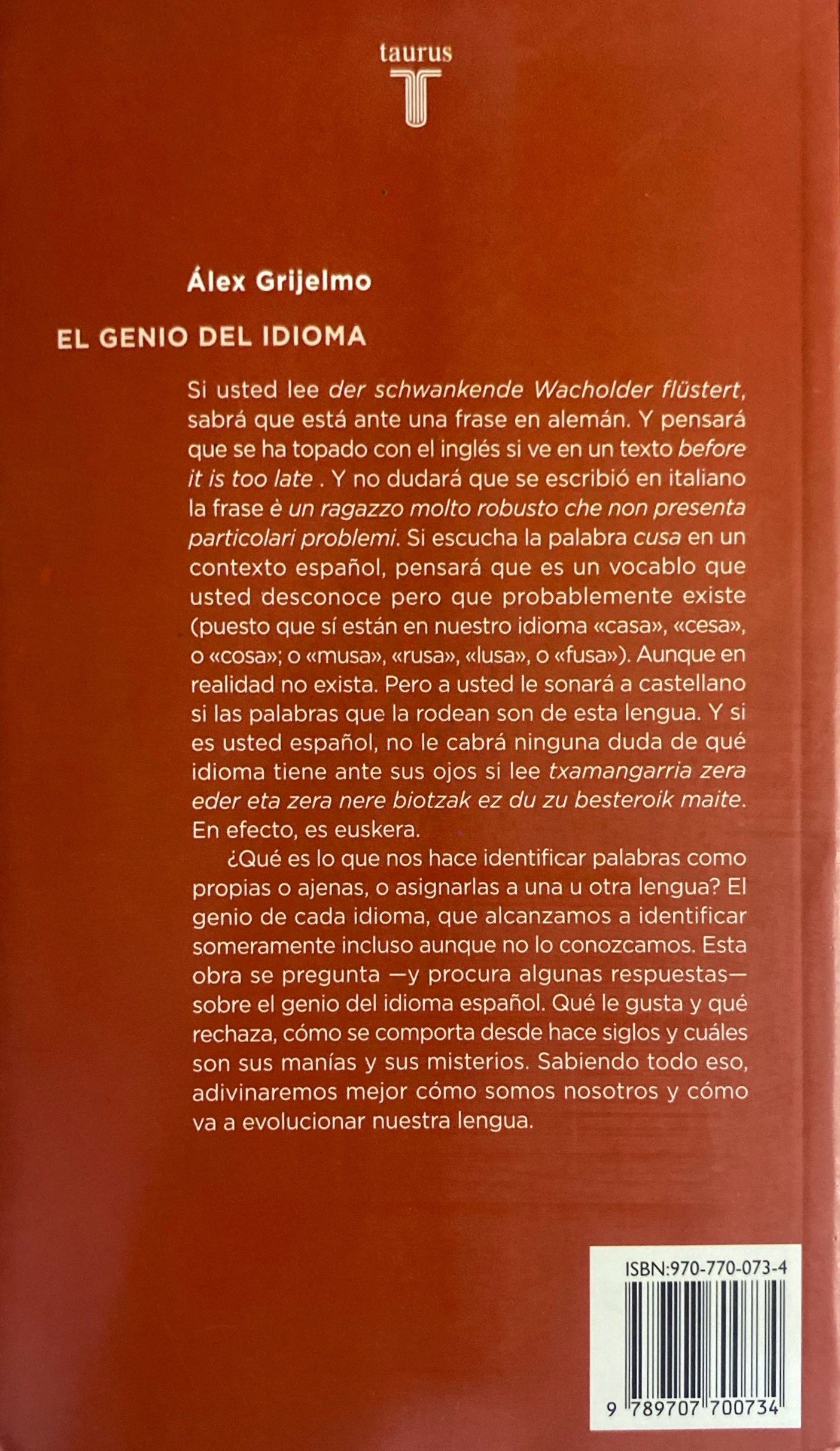 El genio del idioma | Álex Grijelmo