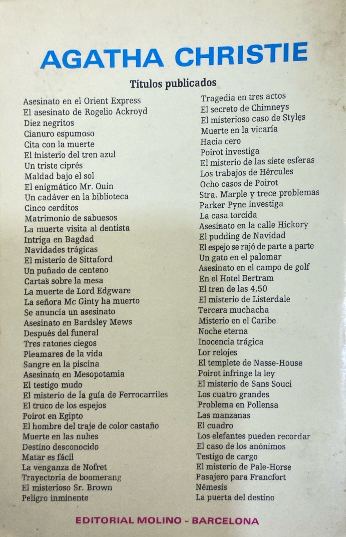 Noche eterna | Agatha Christie