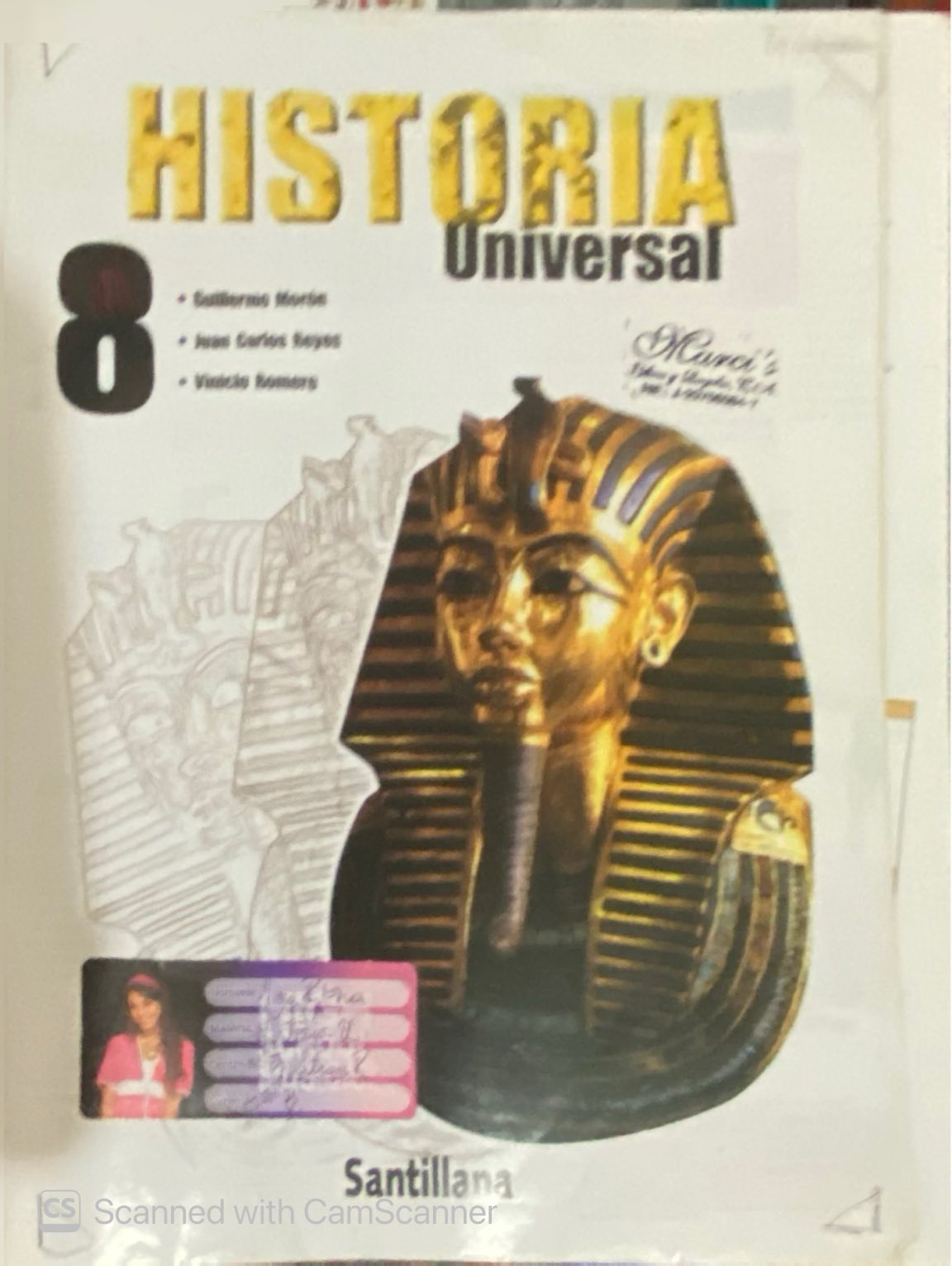 Historia Universal 8 | Guillermo Morón, Juan Carlos Reyes y Vinicio Romero
