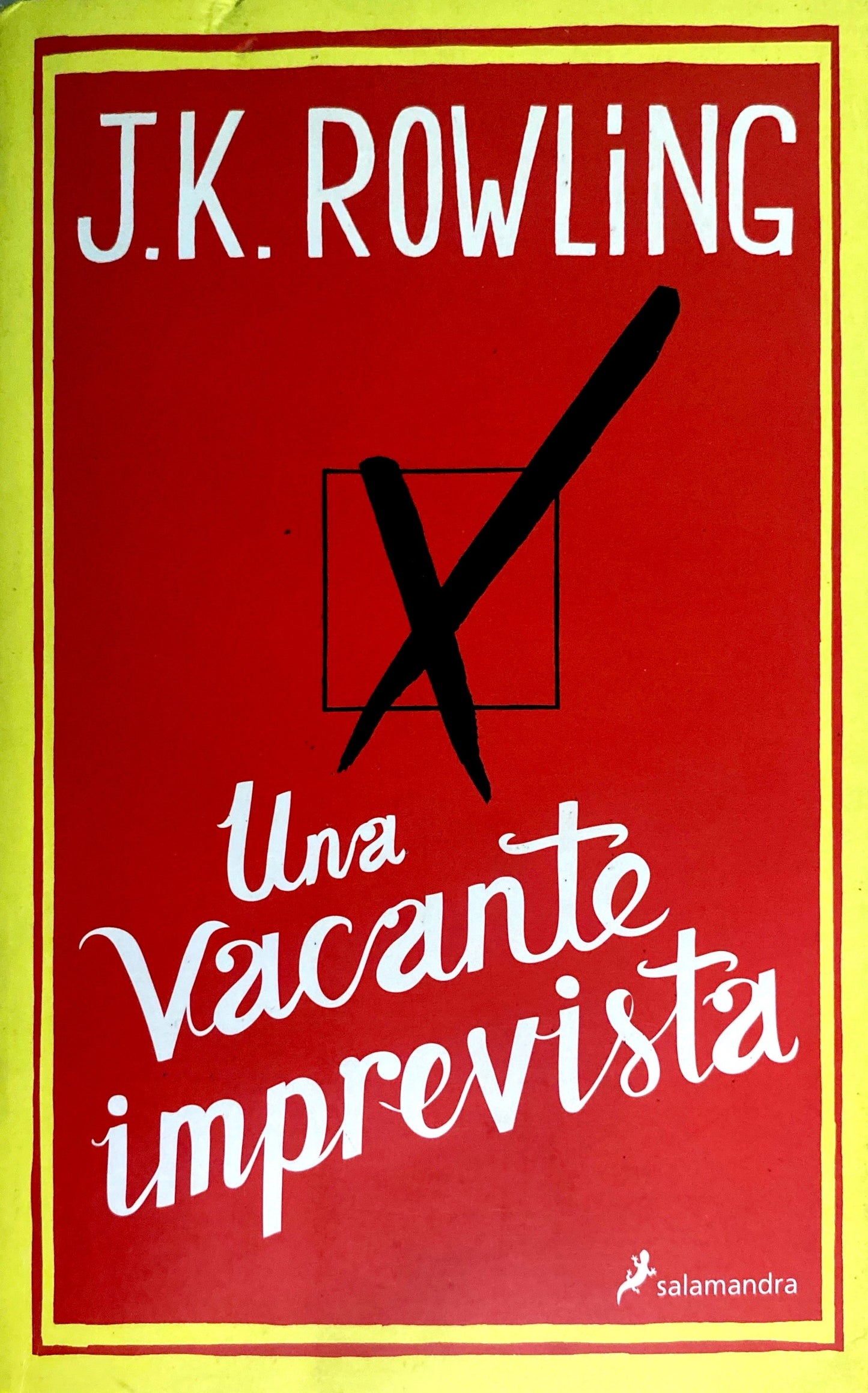 Una vacante imprevista | J.K.Rowling