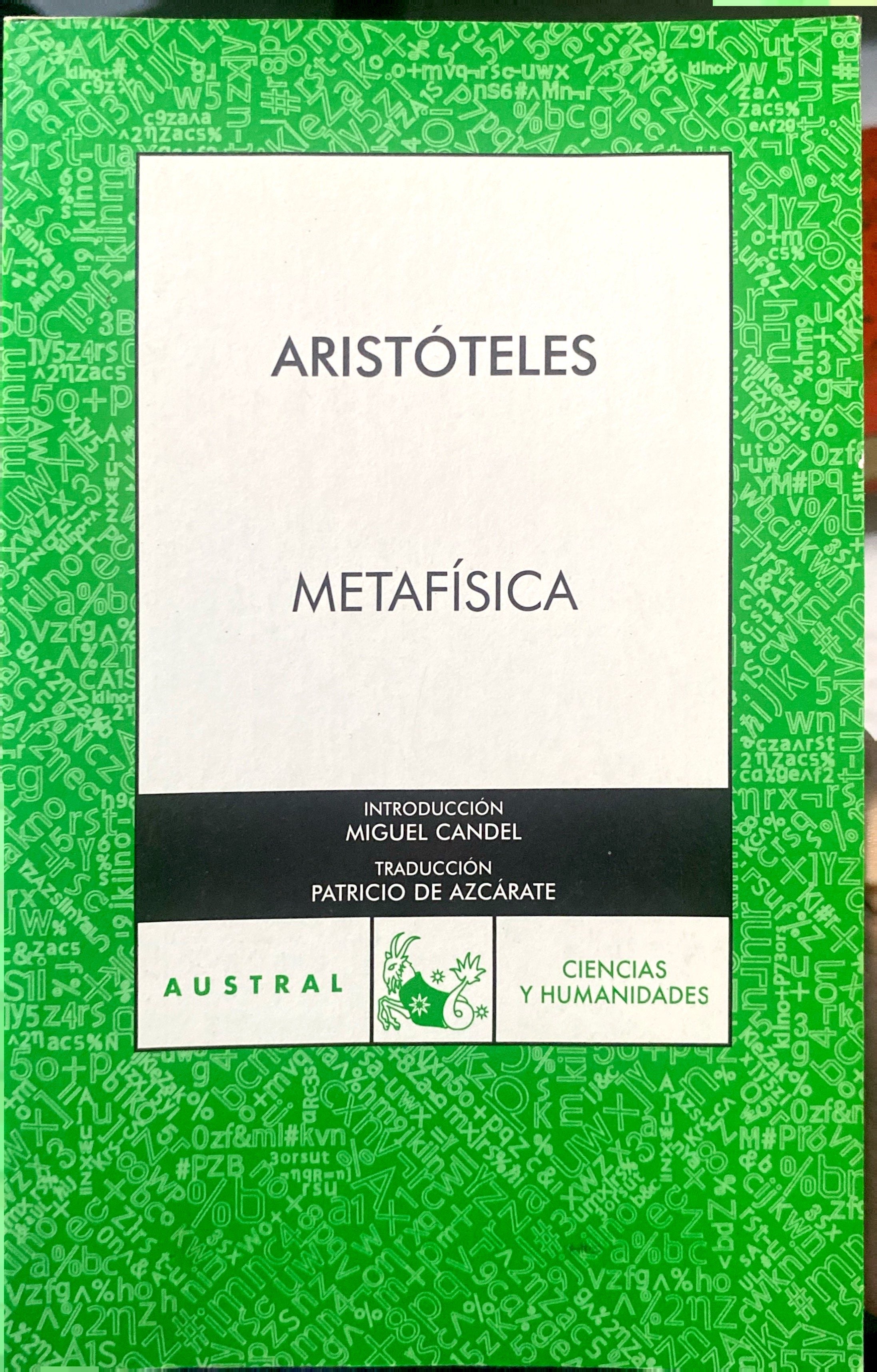 Libro Metafísica De Aristóteles Libros Ccs