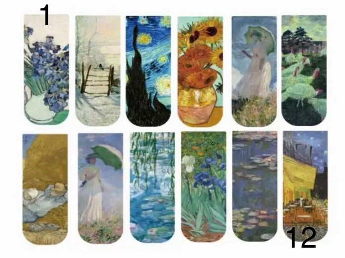 Marcalibros magnéticos Estilo Arte