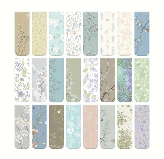 Marcalibros magnéticos Estilo Flores