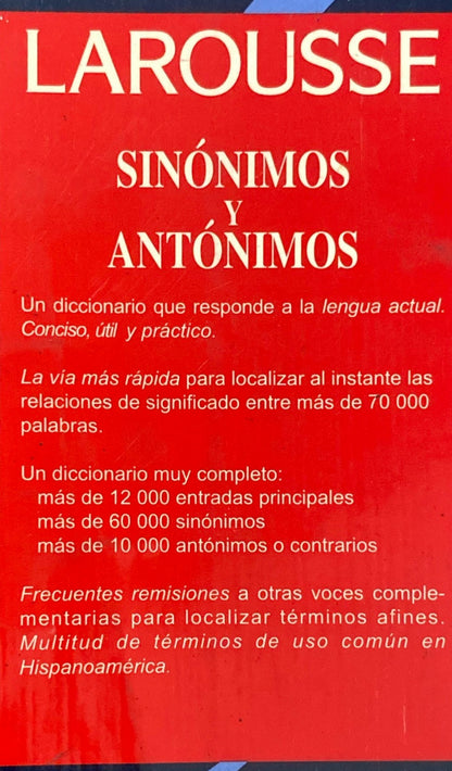 Diccionario de sinónimos y antónimos