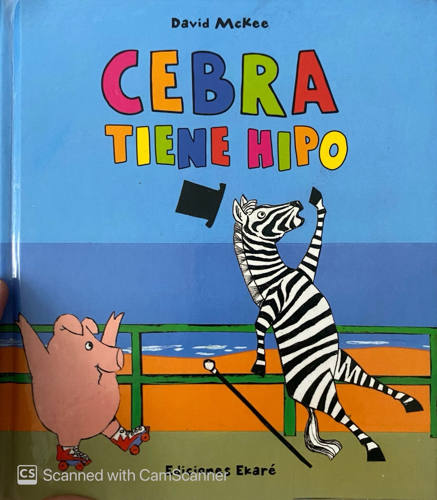 Cebra tiene hipo |  David Mckee