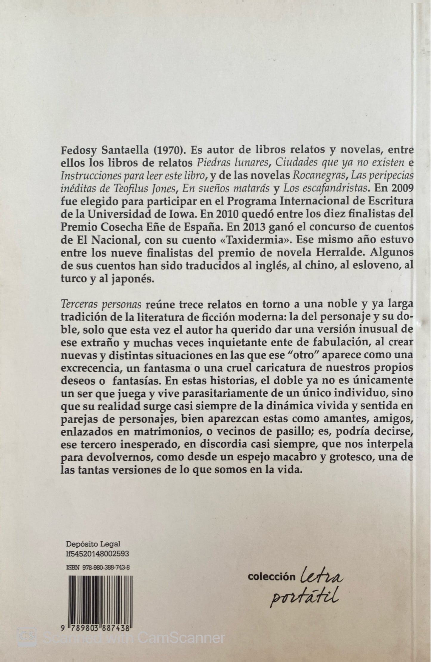 Terceras personas | Fedosy Santaella