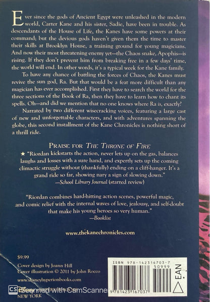The throne of fire | Rick Riordan