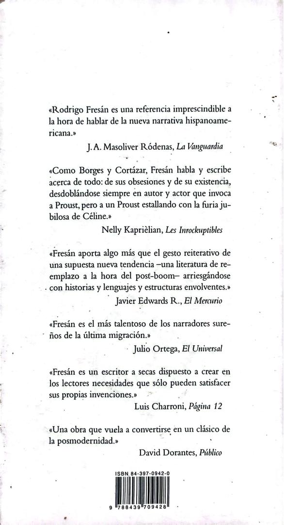 La velocidad de las cosas | Rodrigo Fresán