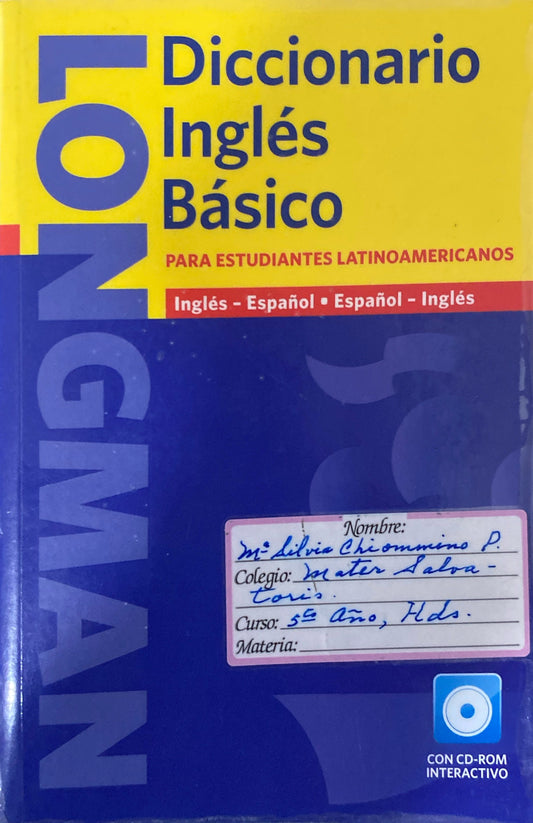 Diccionario Longman Inglés Español