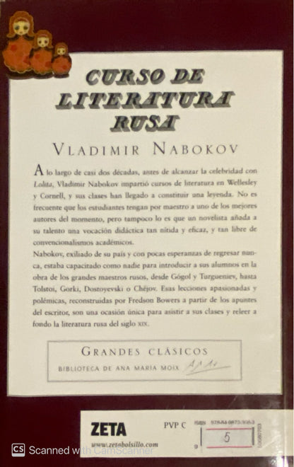 Curso de literatura rusa | Vladimir Nabokov
