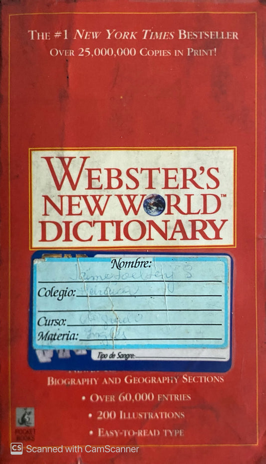 Diccionario ingles Websters New World