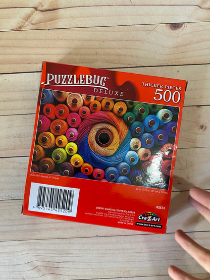 Rompecabeza de 500 piezas hilos multicolores