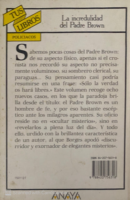 La incredulidad del Padre Brown | Gilbert Keith Chesterton