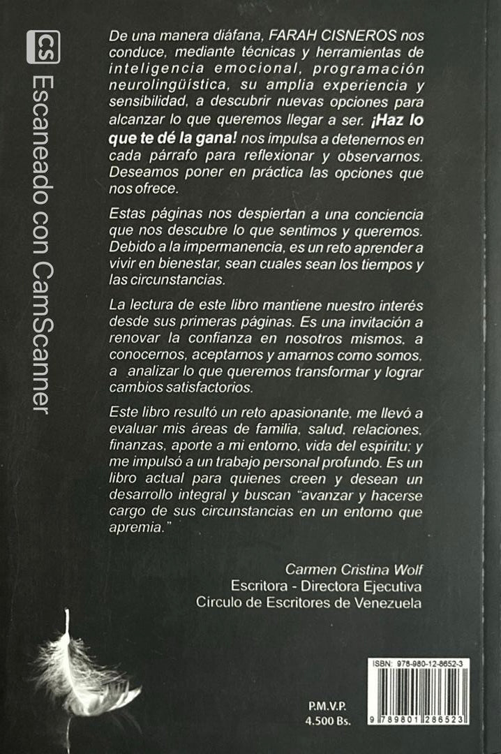 Haz lo que te dé la gana |Farah Cisneros