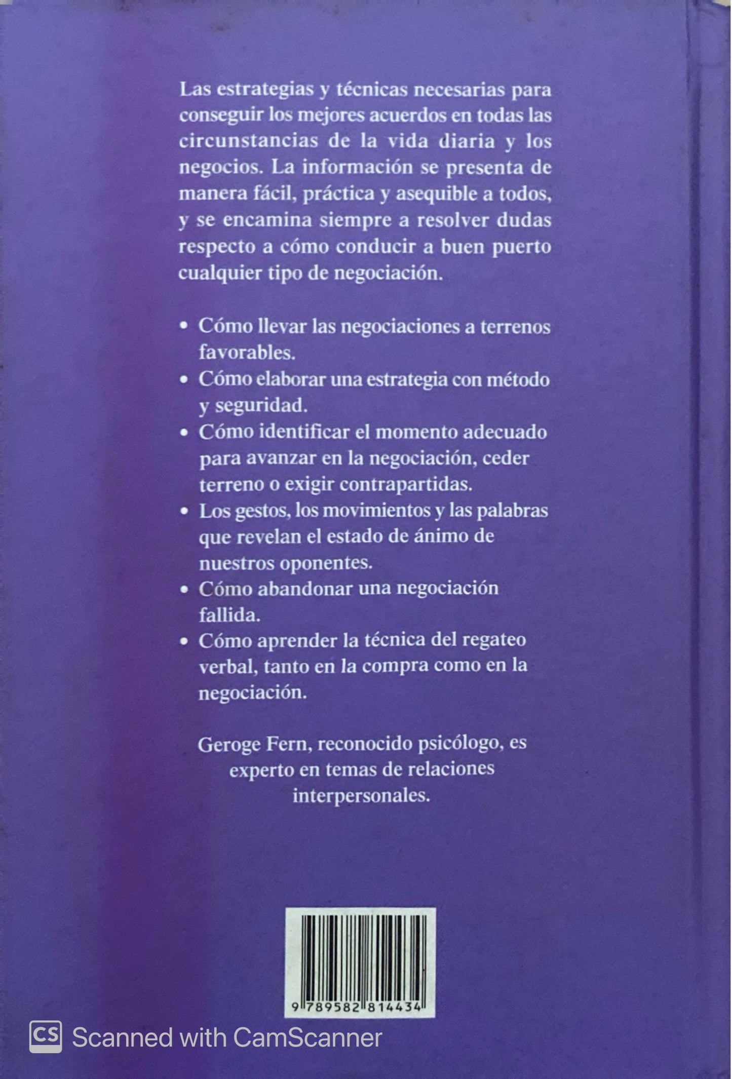 Cómo negociar | george Fern