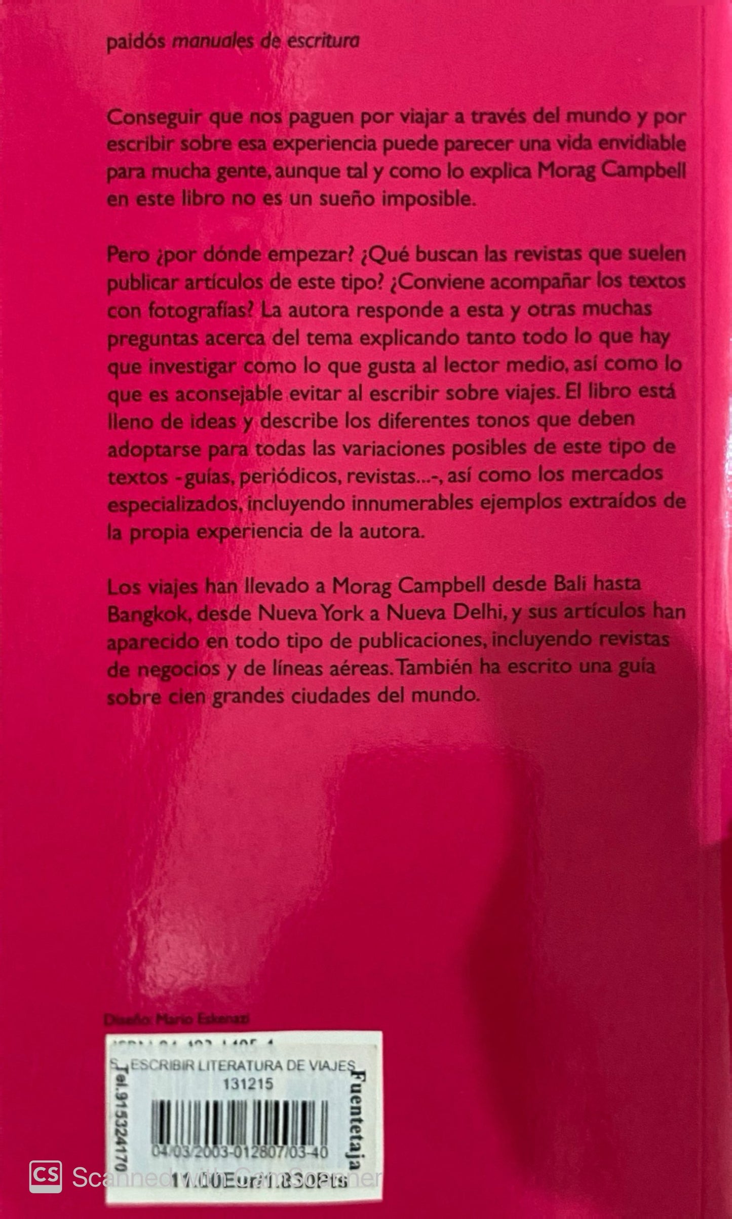 Escribir literatura de viajes | Morag Campbell