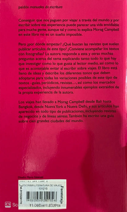 Escribir literatura de viajes | Morag Campbell