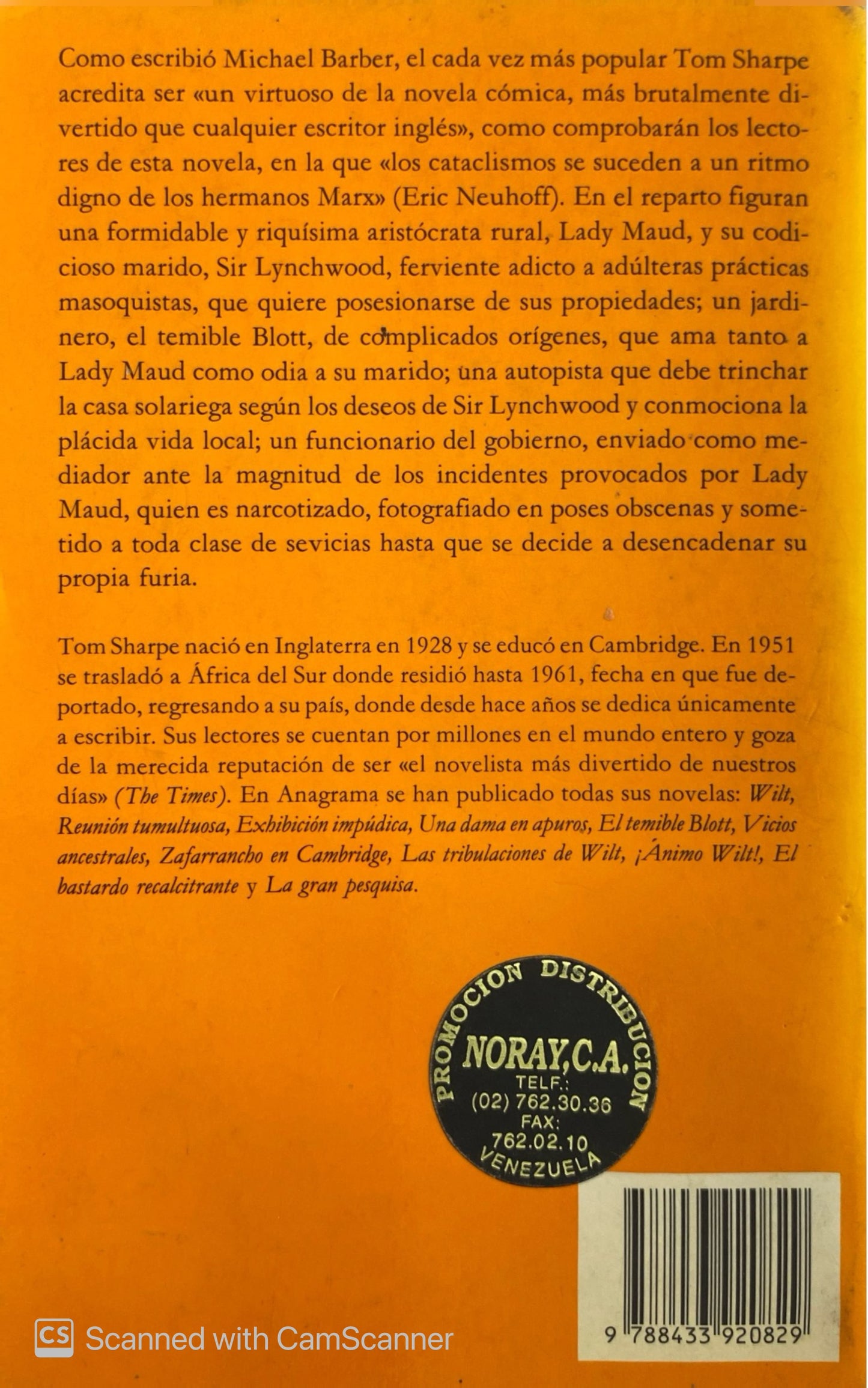 El temible Blott | Tom sharpe