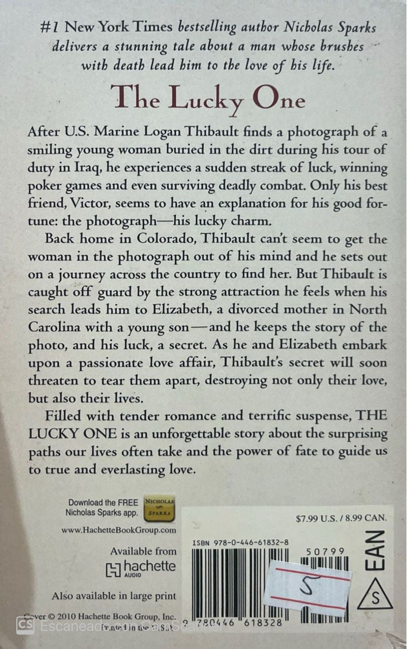 The lucky one | Nicholas Sparks