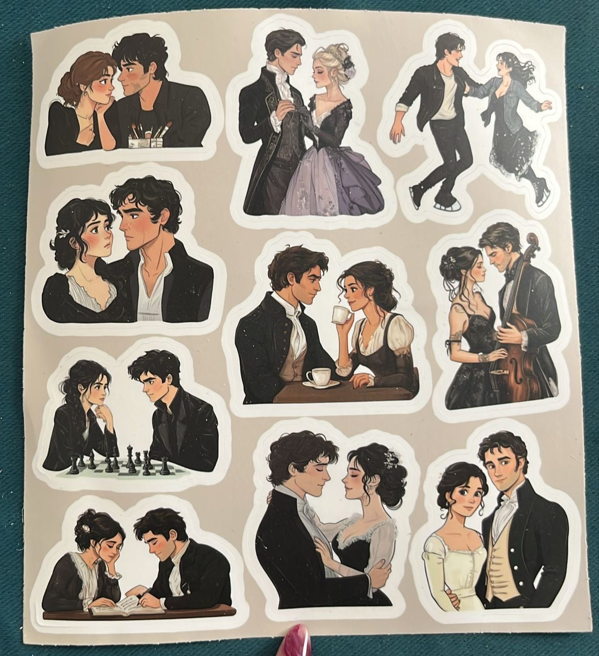 Stickers motivo de Jane Austen