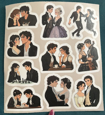 Stickers motivo de Jane Austen