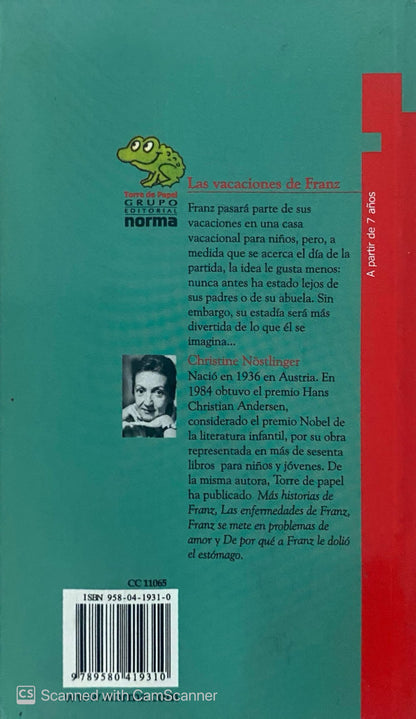 Las vacaciones de Franz | Christine Nostlinger