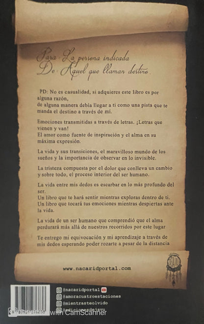 La vida entre mis dedos | Nacarid Portal