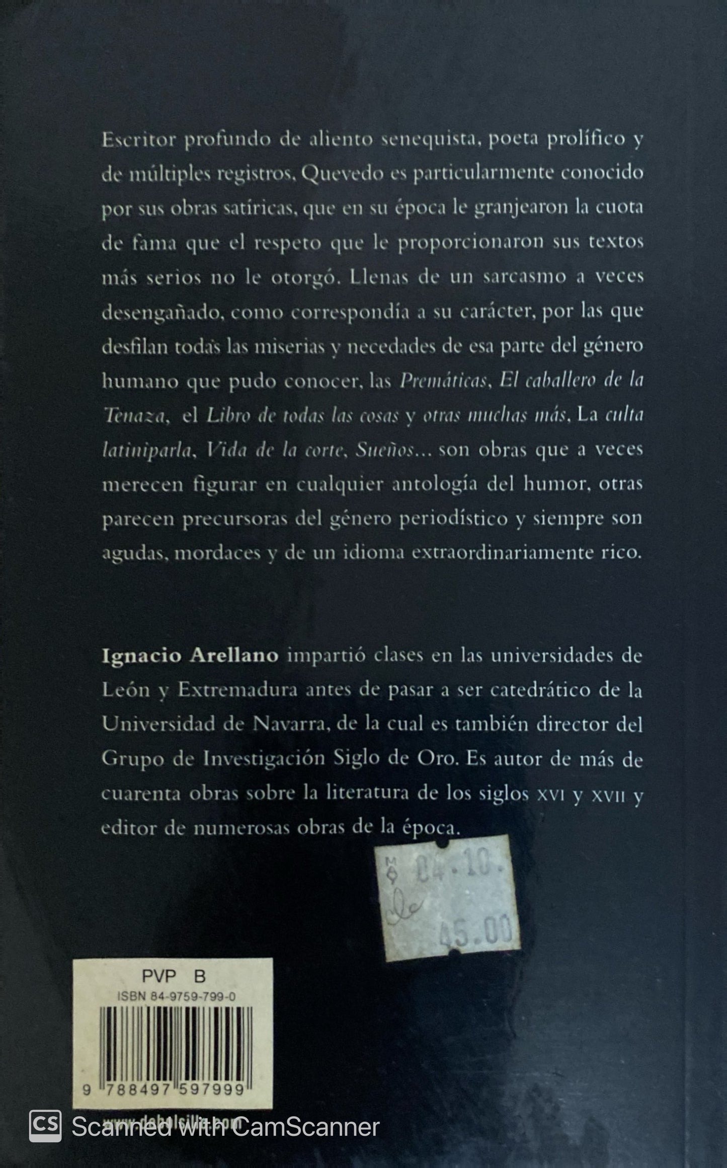 Prosa satírica | Francisco de Quevedo