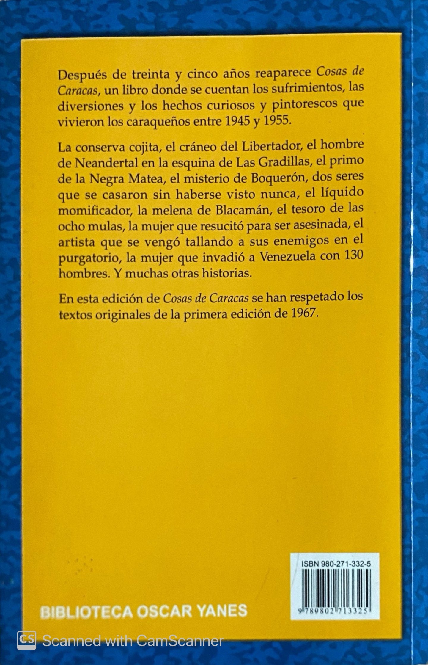 Cosas de caracas | Oscar Yanes
