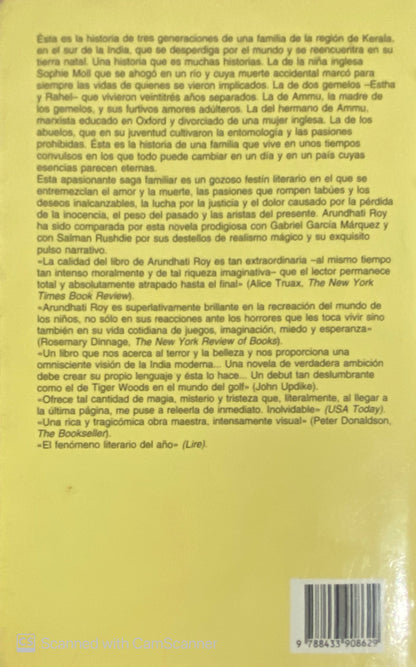 El dios de las pequeñas cosas | Arundhati Roy