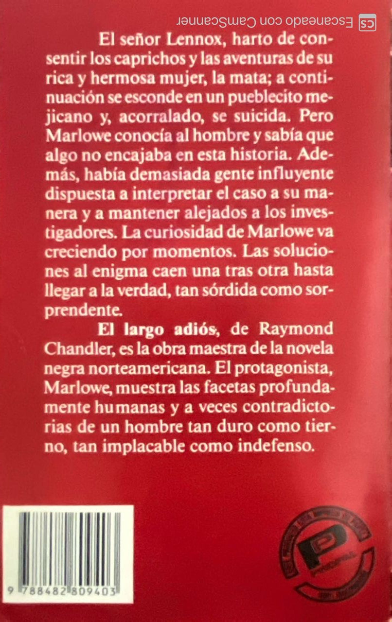 El largo adios |Raymond Chandler