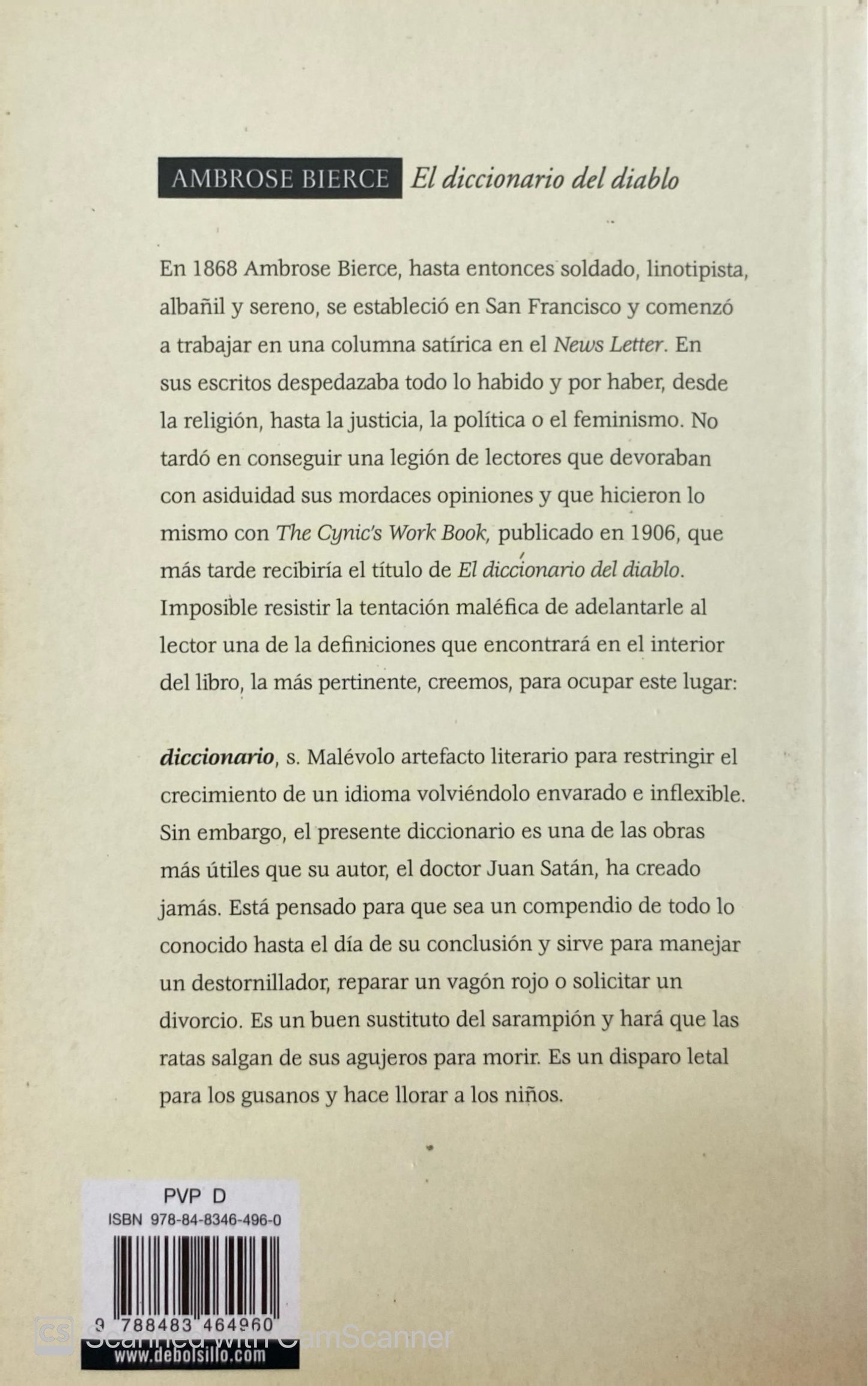 El diccionario del diablo | Ambrose Bierce