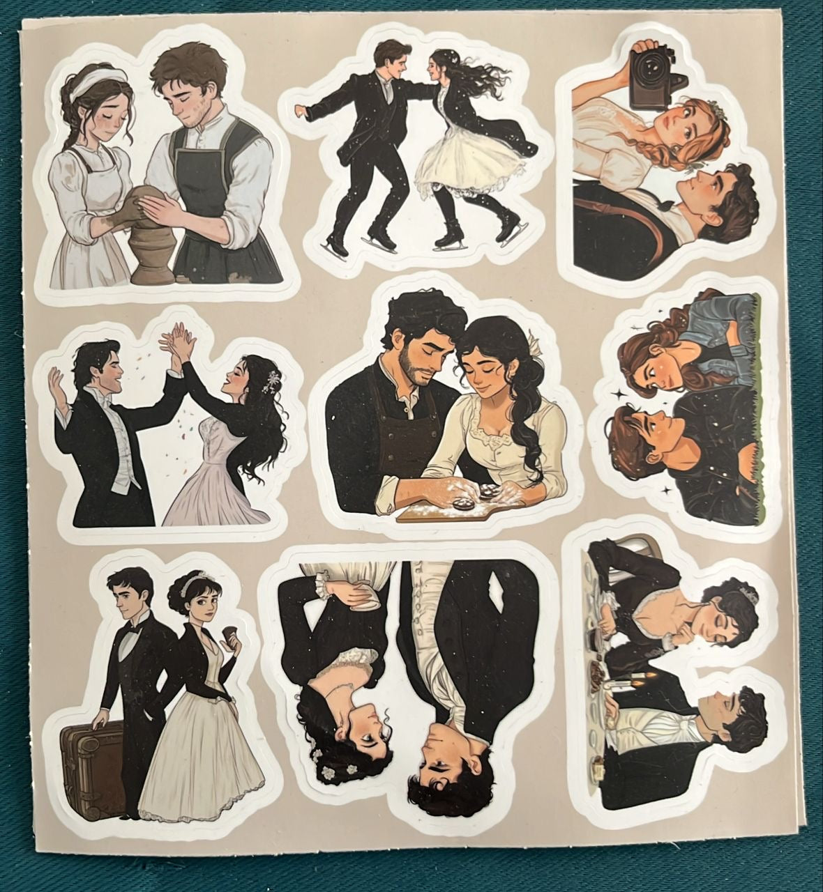Stickers motivo de Jane Austen