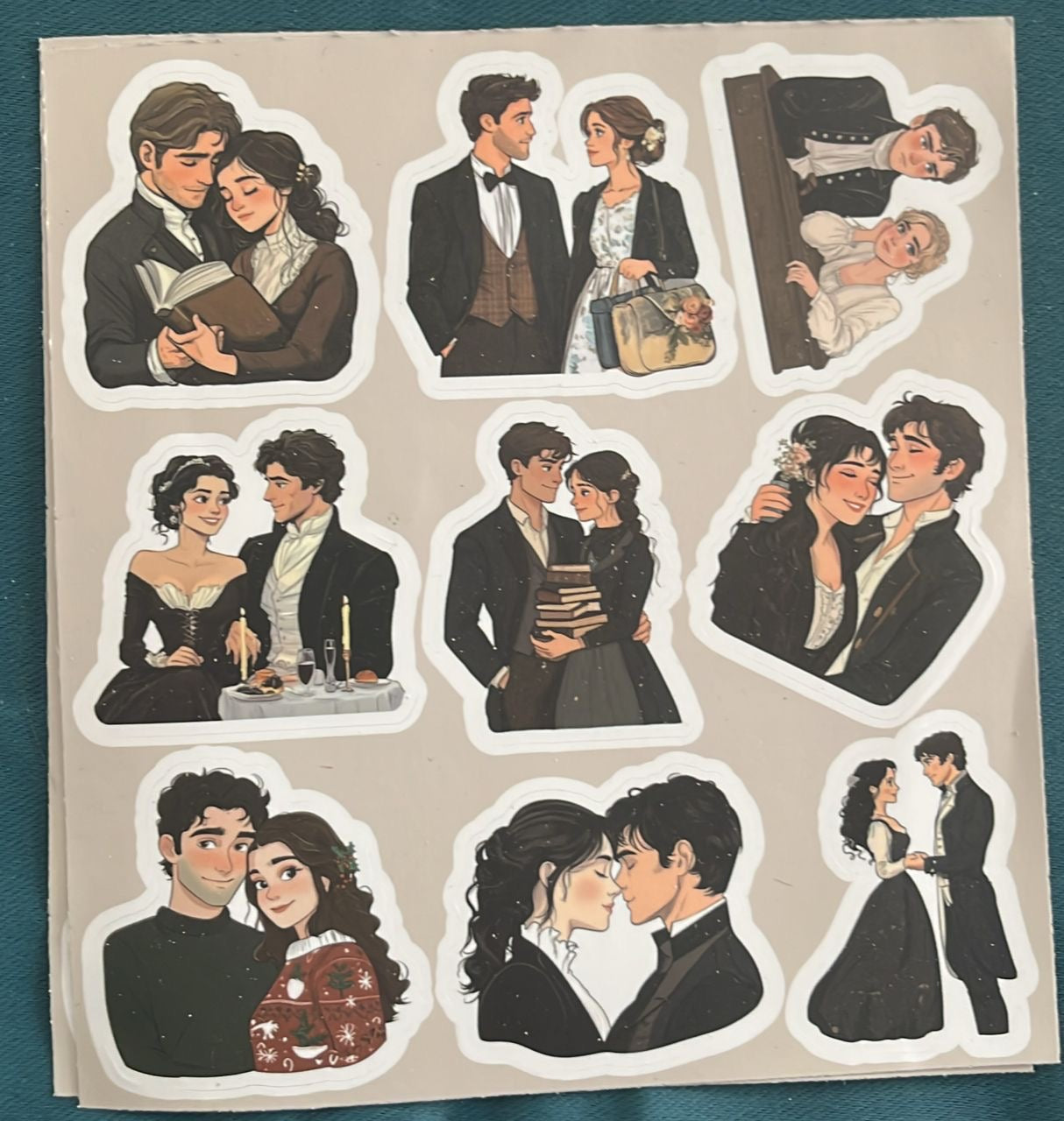 Stickers motivo de Jane Austen