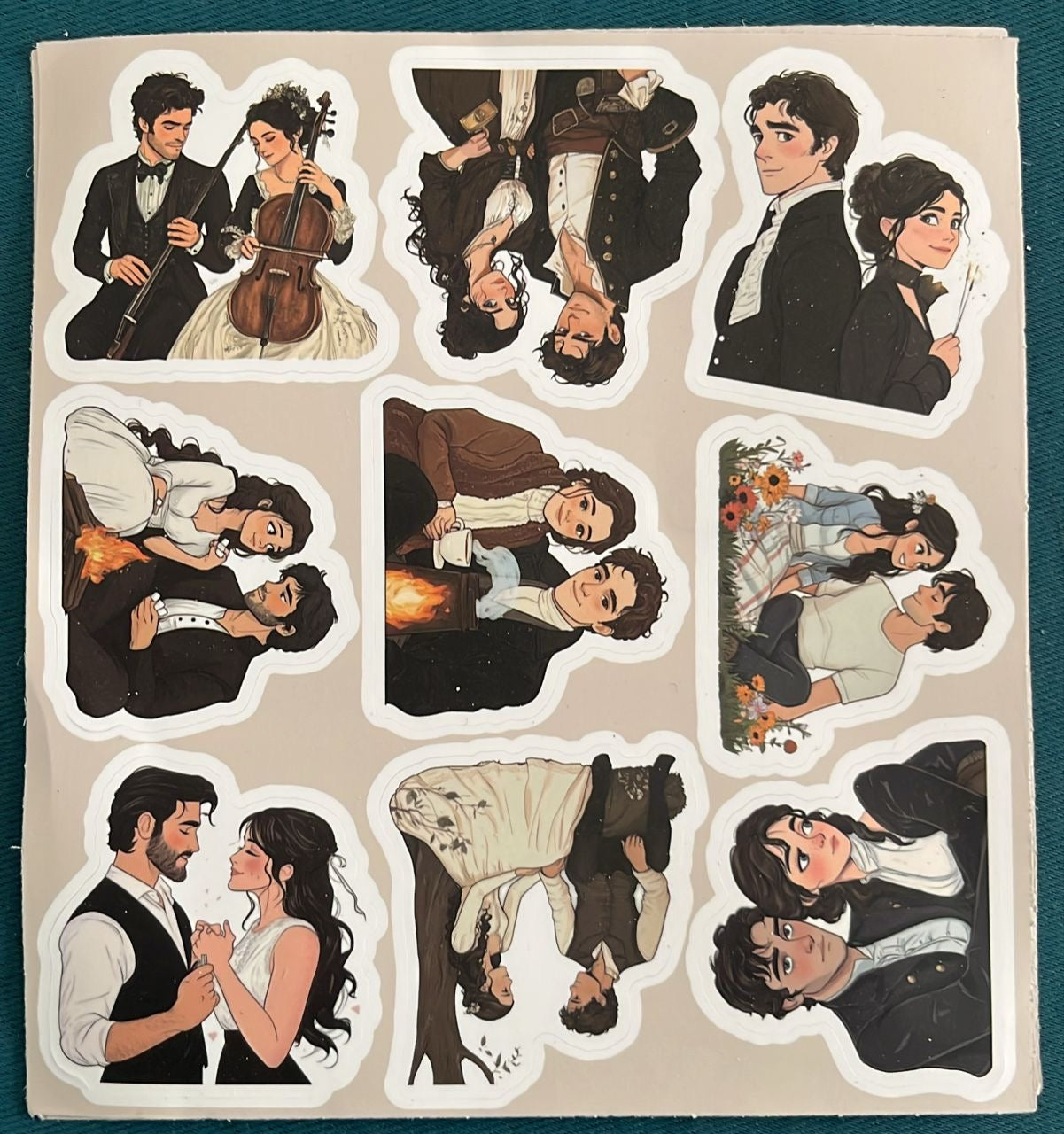 Stickers motivo de Jane Austen