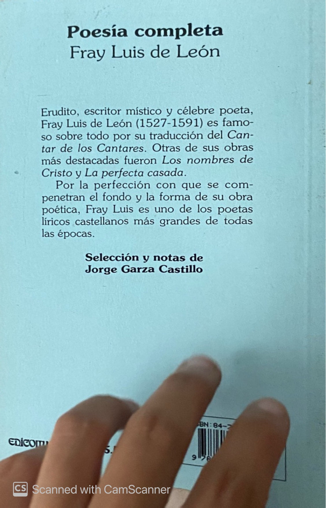 Poesía Completa | Fray Luis de León