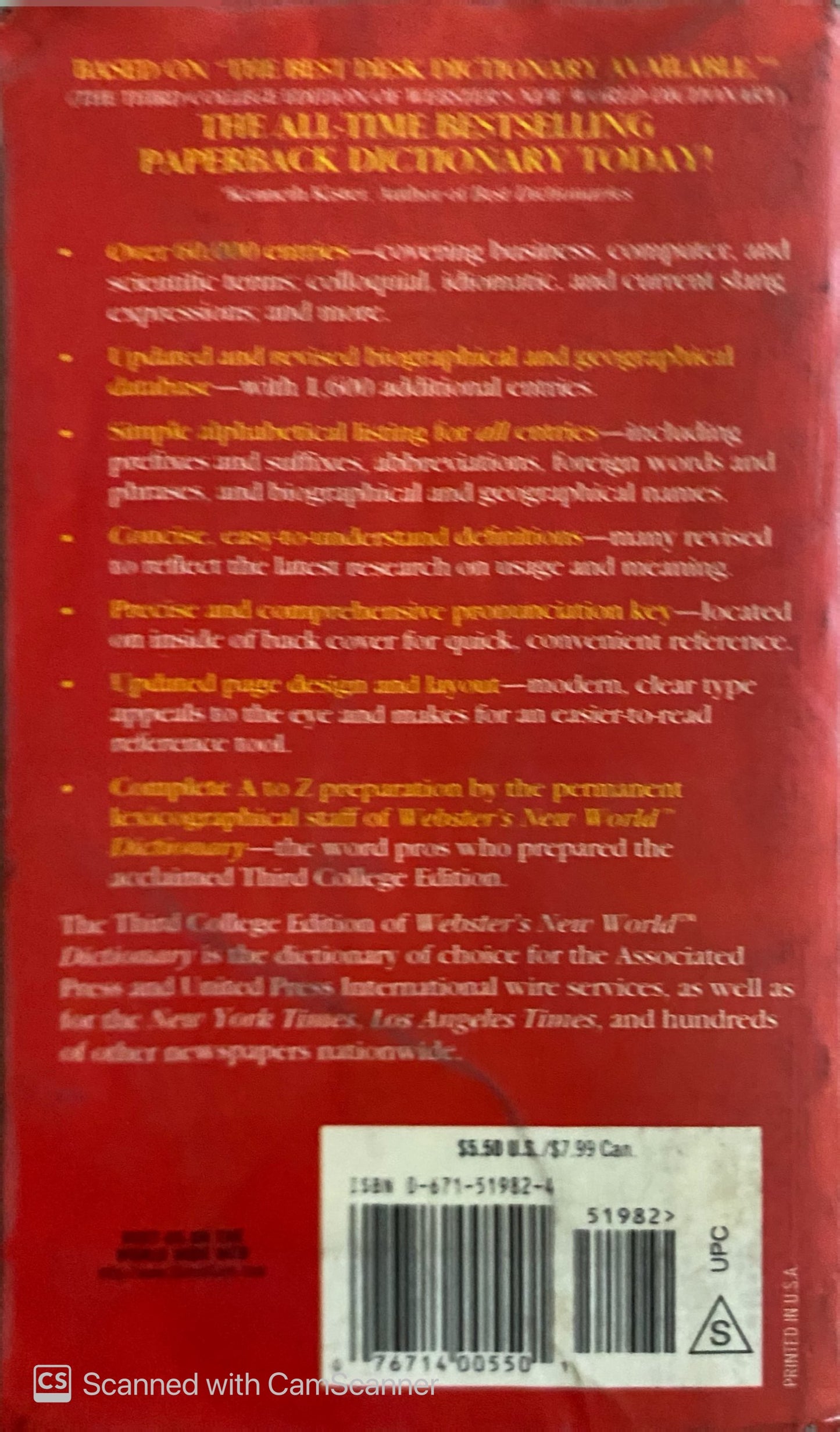 Diccionario ingles Websters New World